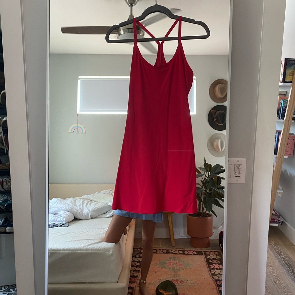 Red Outdoor Voices Exercise Dress